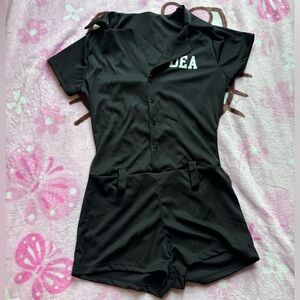 NEW WITH TAG Dollskill “You’re Busted” DEA officer costume -Medium (romper only)